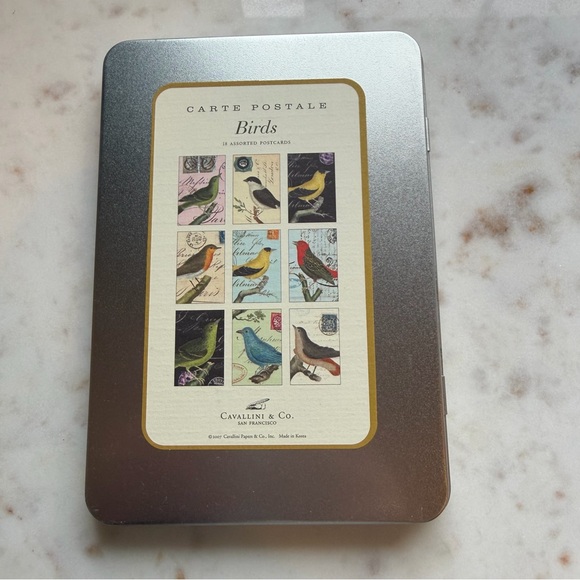 CAVALLINI & CO. BIRDS CARTE POSTALE POSTCARD SET - Picture 3 of 5